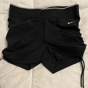 Ruched String Detail Nike Pro Shorts